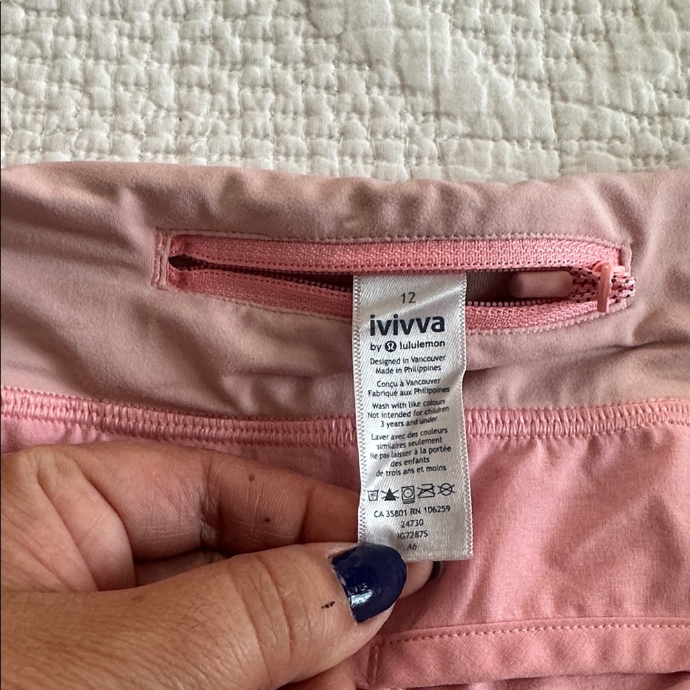 Ivivva Light Pink Girls Athletic Shorts Size 12 - Picture 4 of 10